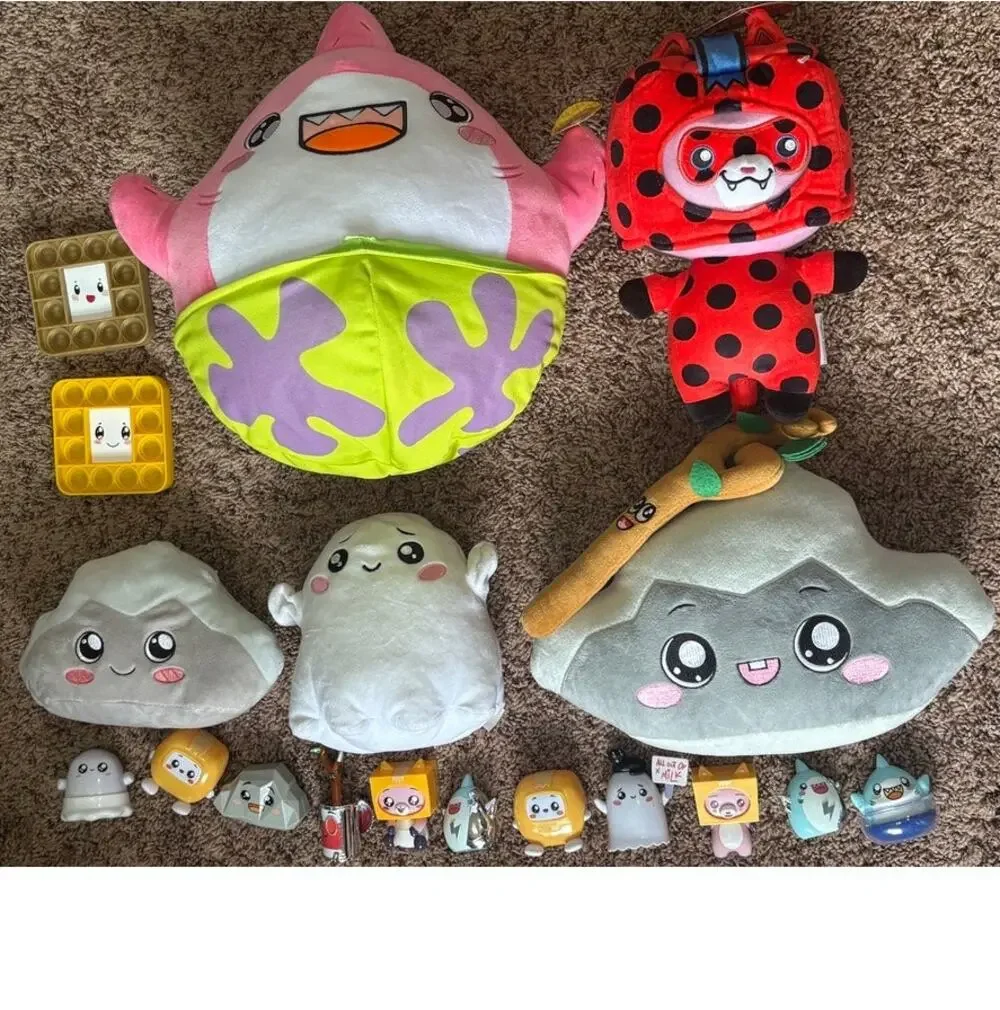 LankyBox Rare Collector Plush Toys, Pop It, and Mystery Figures 19 PC NWT EUC